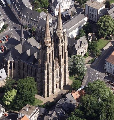 Elisabethkirche (Luftbild) - Aufn.: Uwe Brock/OP Marburg